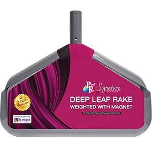 Signature Range Deluxe Deep Leaf Rake weighted with magnet